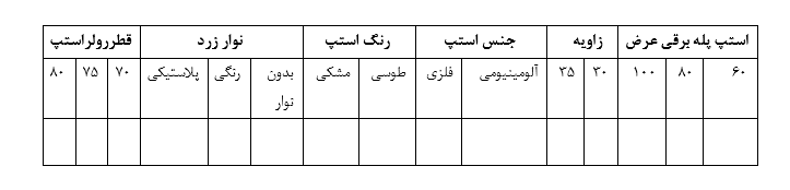 جدول استپ